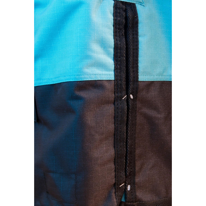 Зимова попона для коня Saddlery4U, Ripstop 1200D, 400 г утеплювач, високий захист шиї, бірюзово-чорна
