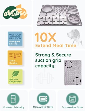 Миска для повільного годування, силіконовий килимок від протікання з присосками для собак та котів, килимок для нюхання, іграшка-головоломка для нудьгуючих цуценят, інтерактивна миска для повільного годування