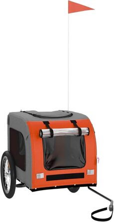 Собачий амулет Oxford з міцним металевим каркасом та PVC-дах, вантажопідйомність до 45 кг - Оранжевий/Сірий Model93830