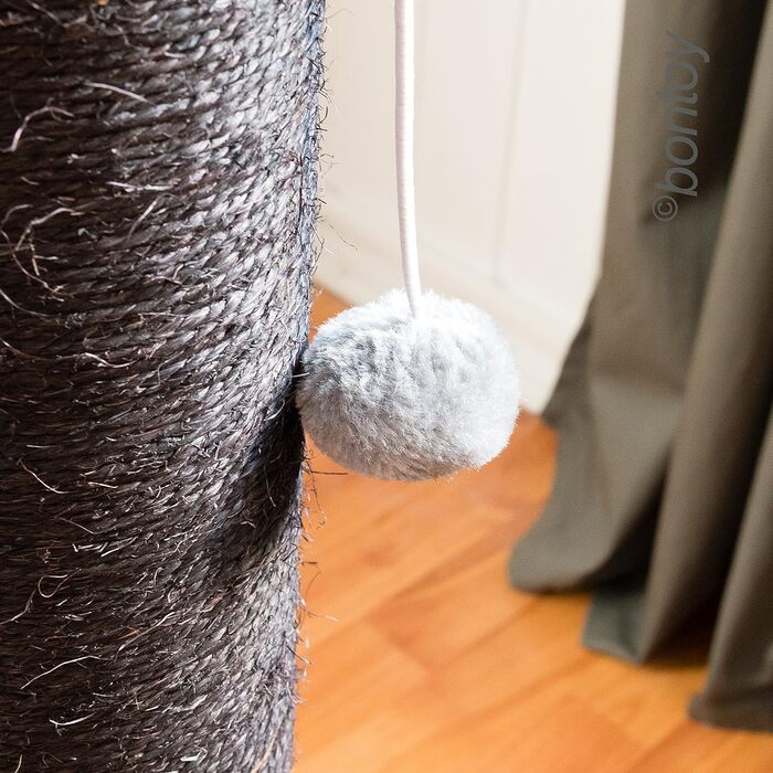 Драпак для котів Bontoy Paul I 40 x 40 x 90 см | Стабільний | з 2 іграшками | для дряпання та ігор