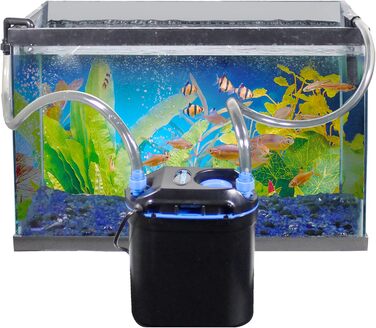 Підвісний акваріумний фільтр Penn-Plax Cascade Canistar для прісної та морської води, продуктивність 108 гал/год