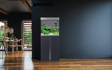 Акваріумний комплект Fluval Siena 160, 166 л, з біло-графітовою тумбою
