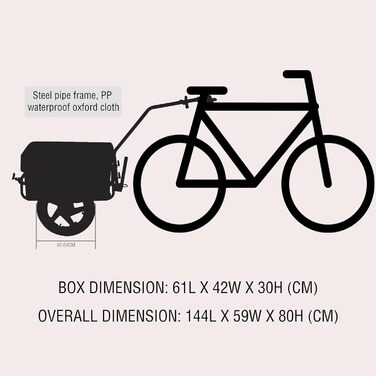 Фаркоп для велосипеда для собак, складна конструкція, відбивачі, велосипедний фаркоп для собак