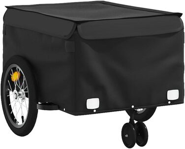 Причіп для велосипеда для собак, транспортний причіп, чорний, 45 кг, сталь, для щоденного транспортування, універсальний, легко монтується