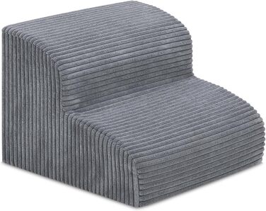 Сходи для собак Mesa Lemon, двоступінчасті, з високощільної піни, водонепроникні, для високих ліжок, диванів, авто, для малих собак і котів (висота 34,3 см)
