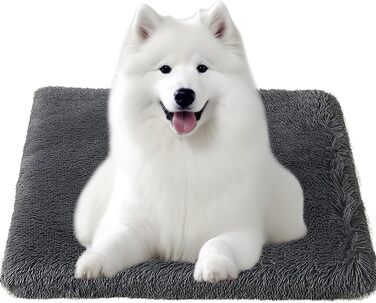 Ліжко для собак, 100x60x8 см, великі породи, миюче, плюшеве, з антиковзною основою (XXL 120x80x8 см)