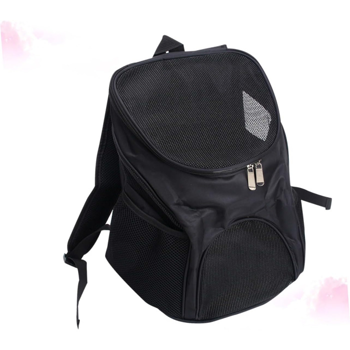 Рюкзак-переноска для собак Kisangel: чорний, дихаючий, для маленьких собак, для подорожей та прогулянок