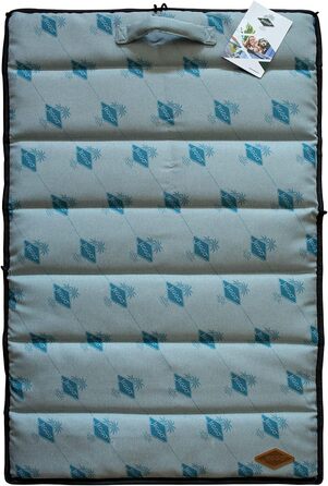 Килимок для собак JEGGO 'Cannes', компактний та мобільний, з ручкою для перенесення, для собак та людей, ідеальний для подорожей, водовідштовхувальний, Made in EU (Блакитний, Large)