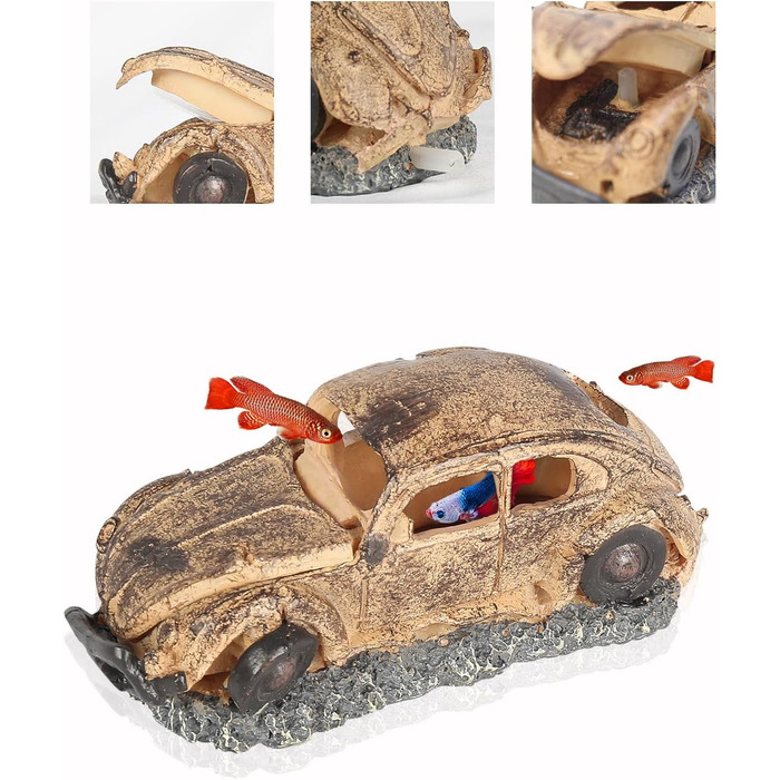 Декорації для акваріума Boxtech: штучні камені та рослини з полірезину