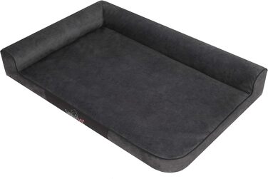 Крісло-ліжко для собак та котів, чорне, 80 x 53 см