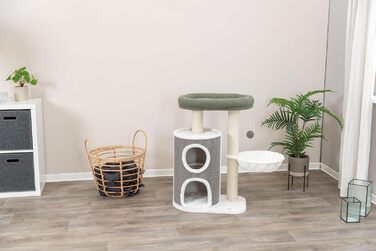 Дерево-подряпування TRIXIE Dante 114 см, бежеве – багатоярусне, з місцями для відпочинку та іграми