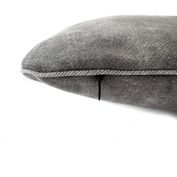 М'який лежак для собак середнього розміру, велюрова подушка для собак, 90x60 см, сірий колір