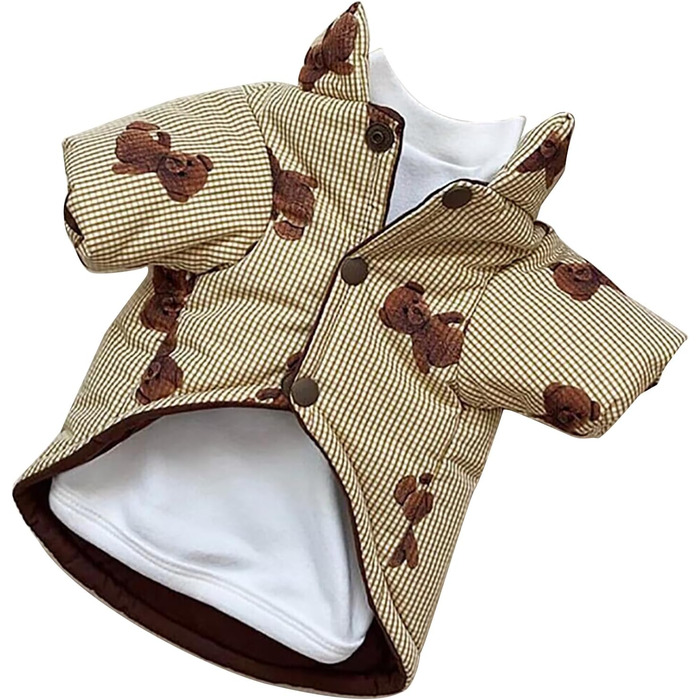 Теплий зимовий одяг для собак, куртка для холодної погоди, XS, жовтий