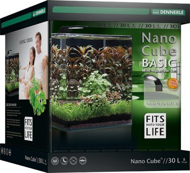Акваріум Dennerle Nano Cube Basic 30 літрів для риб і рослин