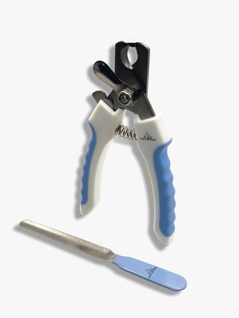 Набір для стрижки та підпилювання кігтів для собак та котів H&A Petcare, професійний, для всіх порід та розмірів, компактний, блакитний