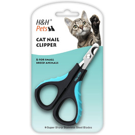 Кігтеріз H&H Pets для котів і дрібних тварин, леза з нержавіючої сталі, нековзна ручка, професійний інструмент для грумінгу вдома