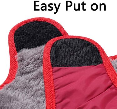 Водонепроникна тепла куртка для собак середнього розміру, бавовняна, для холодних зим, червона (M)