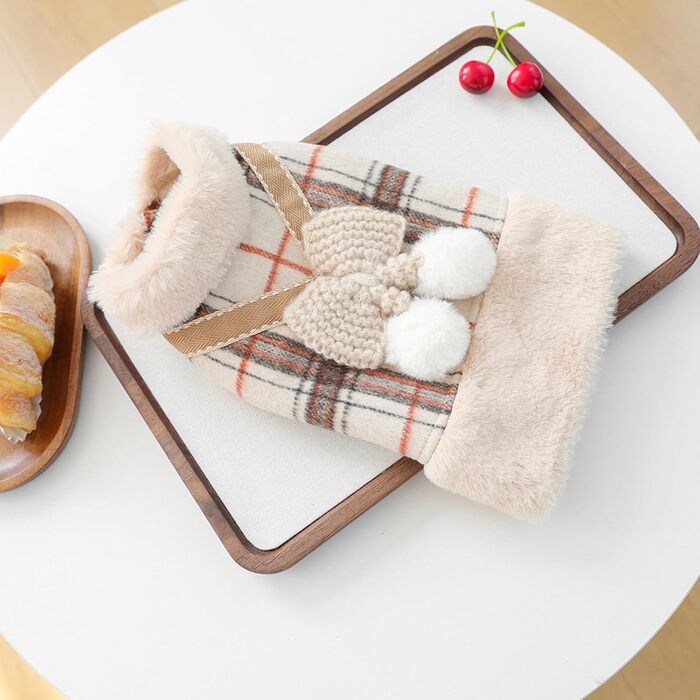 Тепла куртка для собак з флісовою підкладкою - зимовий теплий одяг для цуценят та домашніх тварин. Захист від вітру та холоду.