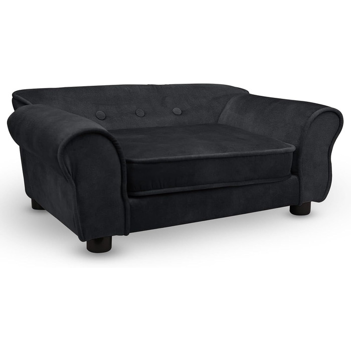 Диван для домашніх тварин MG Design – чорний, міцний, з м'якою оббивкою, легко чистити – для собак та котів, збірно-розбірний, чорний, W17
