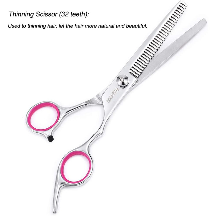 Набір професійних ножиць для собак з безпечними закругленими кінчиками, прямі ножиці, ножиці для вичісування, ножиці для стрижки шерсті, вигнуті ножиці та гребінець для догляду за шерстю собак та котів