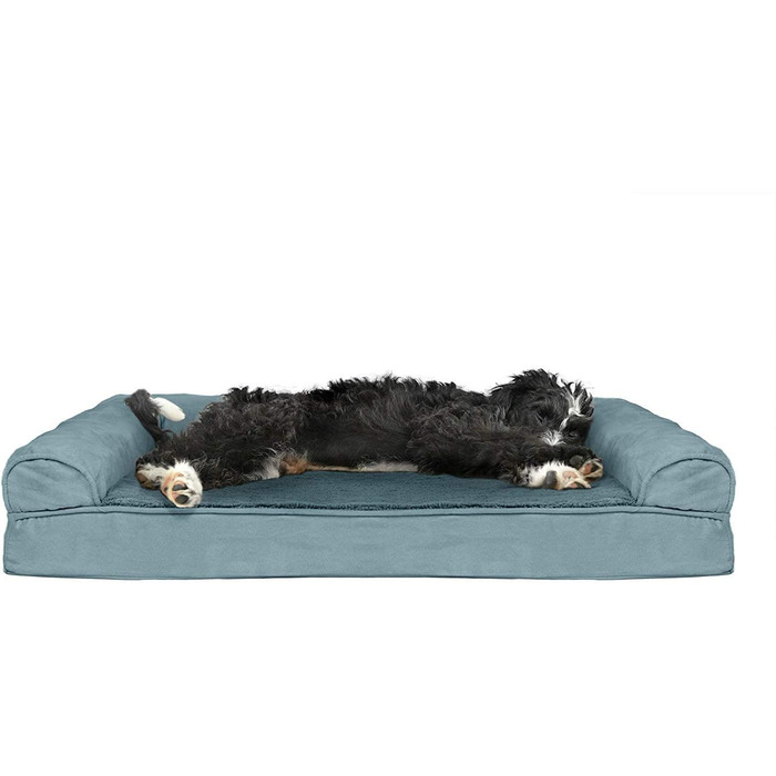 Крісло-ліжко для собак та котів Furhaven з гелевим охолодженням, м'яка піна пам'яті, Deep Pool, 91 x 68 x 16 см