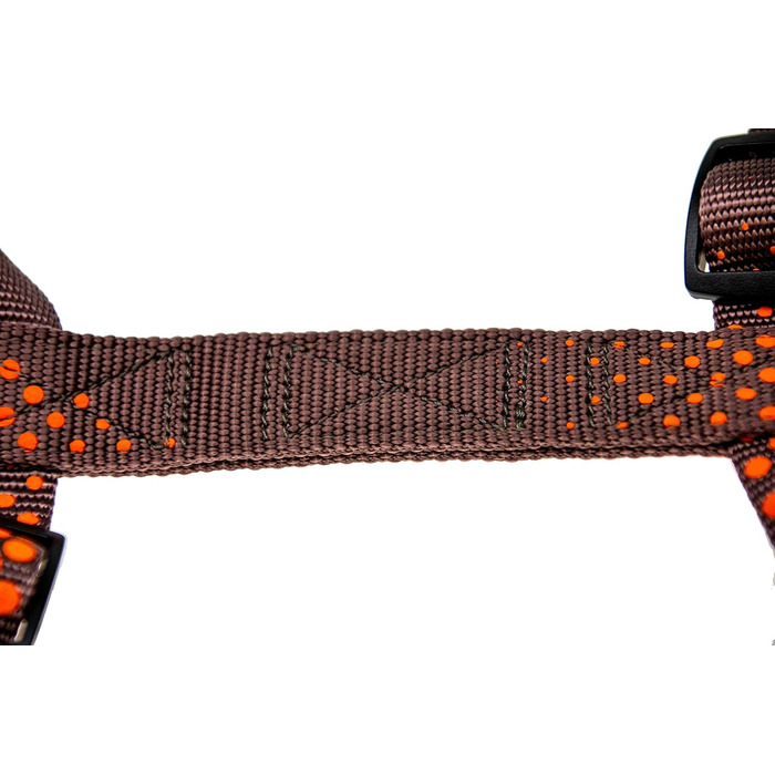 Нашийник Karlie Art Sportiv Plus для собак, розмір L (90-120 см), ширина 25 мм, XL (15 мм), сірий з точками