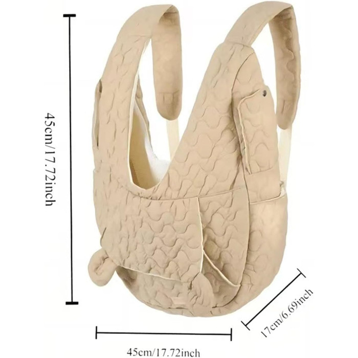 Рюкзак для кота | Дихаючий та м'який з кишенями, переноска для маленьких собак та кошенят, для подорожей, кемпінгу, прогулянок та їзди на коні (Хакі)