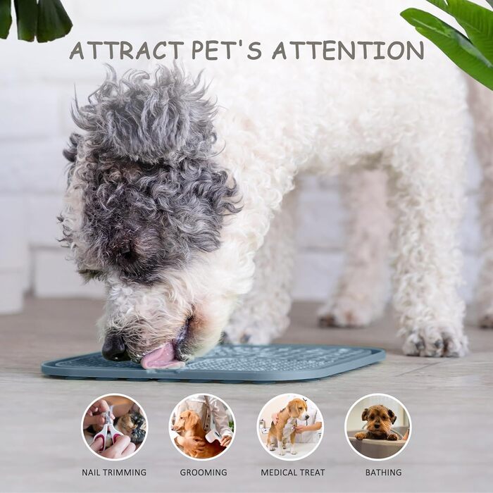 Килимок для повільного годування собак та котів з присосками, 2 шт. - проти нудьги та тривоги