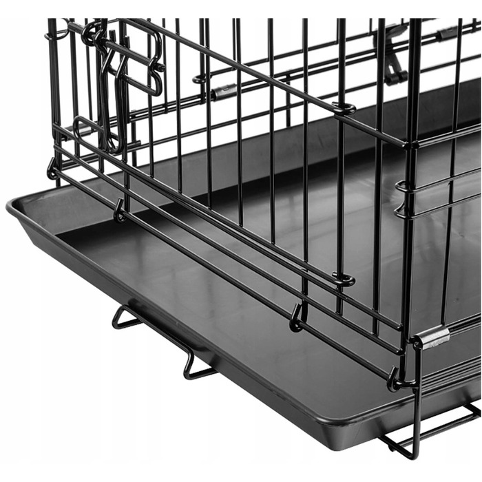 Металевий транспортний клітка-вольєр для собак Anytech, 121x74x82 см, розмір XXXXL