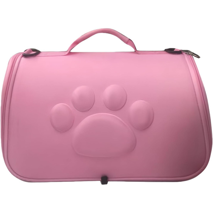 Транспортування котів | Сумка-переноска для котів з плечовим ременем | Переноска для кошенят у подорожах | Для походів, відпочинку на природі, авіаперельотів, кемпінгу, поїздок до ветеринара, міста та подорожей з рюкзаком (Рожева, L)