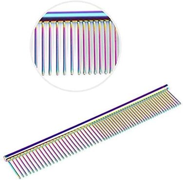 Професійні ножиці для собак 7 дюймів, набір 4 шт. (прямі, вигнуті, розріджувачі), чорний