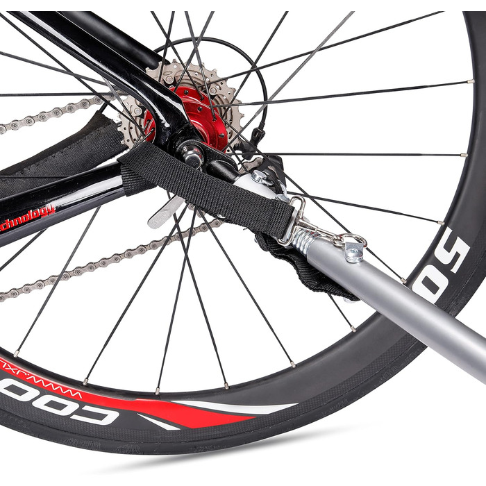 Велосипедний причіп CXWXC зі стоп-кабелем, великий об'єм 120л, вантажопідйомність 40кг, складаний вантажний причіп з тентом та прапорцем безпеки - ідеальний для щоденного транспортування, блакитний