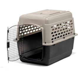 Переноска для собак Beeztees Varikennel №3, 81x57x60 см, бежево-чорна