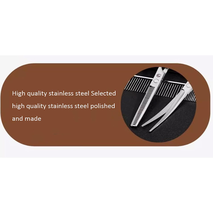 Набір ножиць для грумінгу собак: нержавіюча сталь, прямі та вигнуті ножиці для догляду за шерстю