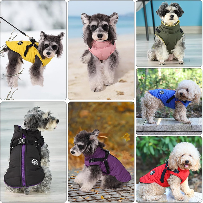 Жакети для собак Norbi, зимовий теплий нашийник, регульований, для будь-яких порід, жовтий, X-Large