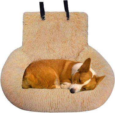 Автоматизоване ліжко для собак Autoitz: знімне, безпечне, тепле, для домашнього використання та в автомобілі (персиковий, S)