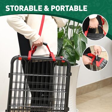 Металевий вольєр для собак на 8 панелей, 101,6 см, для великих, середніх та малих собак, з дверима, складаний, для вулиці