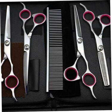 Набір інструментів для грумінгу тварин Minkissy: ножиці для собак та котів, гребінець, набір для догляду за шерстю