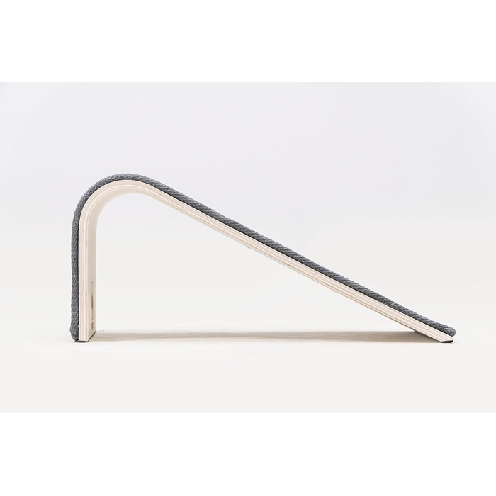 Котячий когтетоп Petrebels Design: дерев'яний когтетоп з сизалевим килимком, сірий, 38 x 23 x 23 см