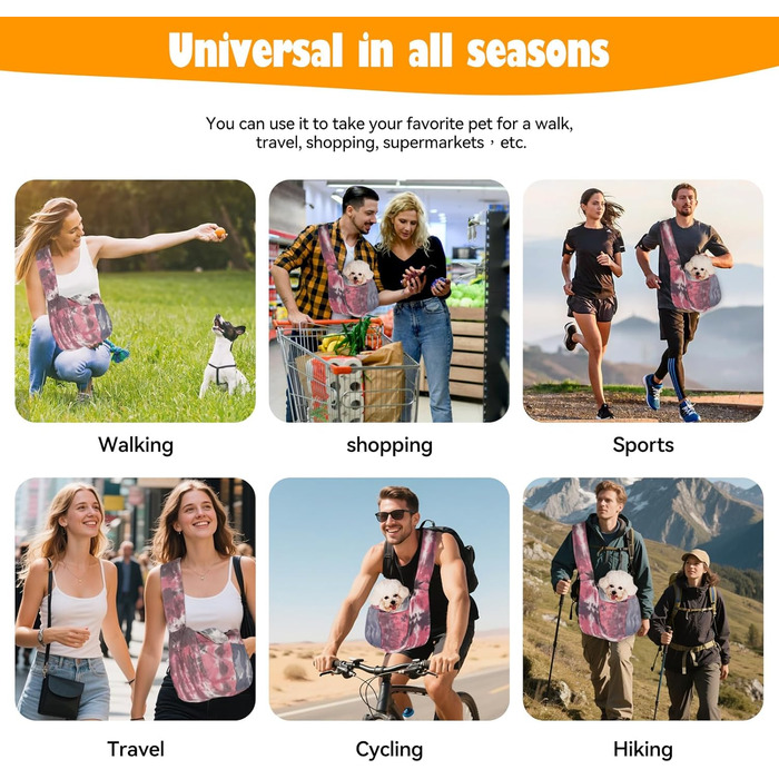 Сумка-переноска для тварин Huilin Technology, рожева, для котів та собак, для прогулянок та подорожей