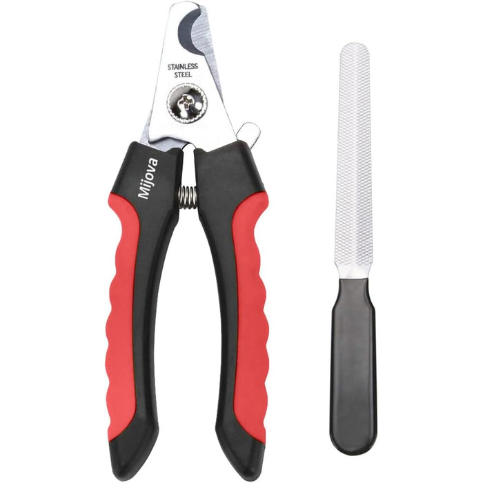 Професійний кусачки для нігтів собак та котів, рожевий, з захистом від надмірної обрізки