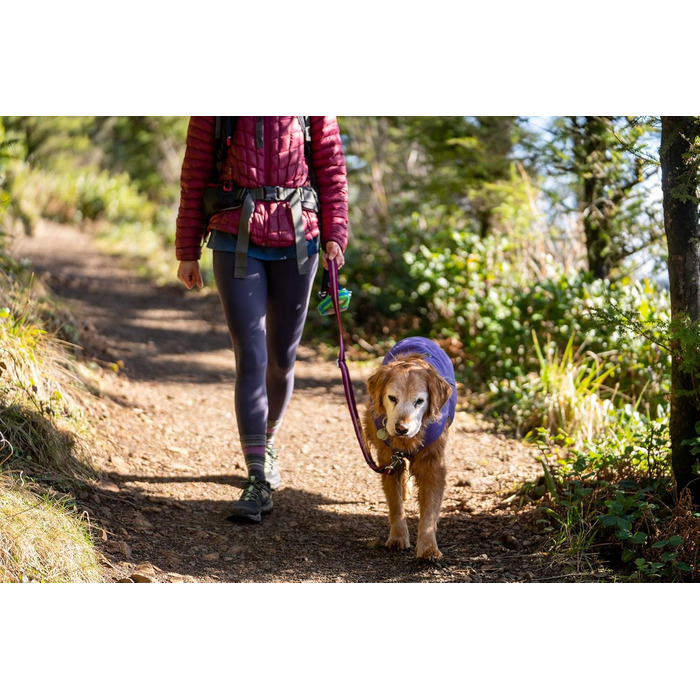 RUFFWEAR Overcoat Fuse: Куртка та шлейка для собак 2-в-1, з флісовою підкладкою, Salbei-Lila, XL