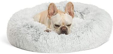 М'яке ліжко для собак, котів, великих, середніх та маленьких собак. Практичне, миється. Білий колір (80см, світло-сірий)