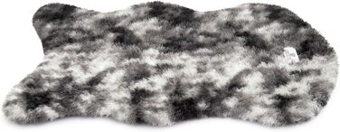 Ортопедичне собаче ліжко Pfoten&nasen® з водонепроникним покриттям, 128x80 см (сірий/білий)