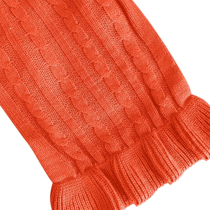 Світшот для маленьких собак, в'язаний одяг для котів, теплий зимовий одяг для кошенят, цуценят, розмір XS, світло-блакитний (XX-Small, сукня-помаранчевий)