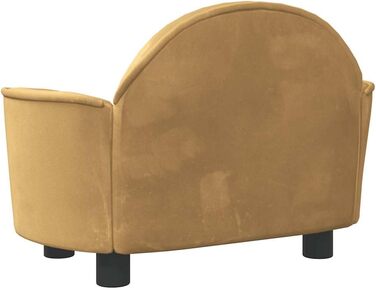 Ляжка для собак, м'яка, з подушкою, для маленьких собак та котів, велюр, коричнева