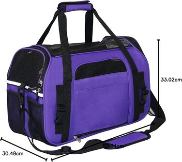 Трансформер для домашніх тварин EliteField, сумка-переноска для собак, котів та цуценят, XL та X-Large, фіолетовий