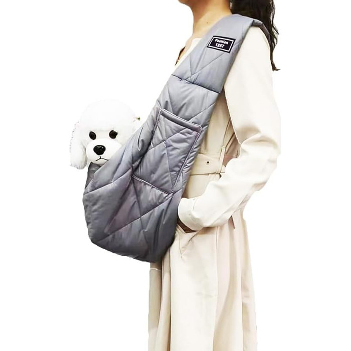 Сумка-переноска для собак та котів CYBERNOVA, 1-7 кг, тепла та вітронепроникна, з кишенею