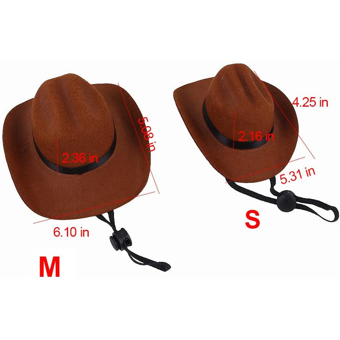 Костюм ковбоя для котів та собак (2 шт.) з капелюхом та банданою, для вечірок, косплею та щоденного використання