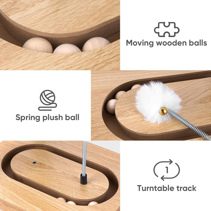 Преміум кігтеточка для котів з міцним матовим каркасом та іграшкою-обертом, вертикальна кігтеточка для дому, знімний картон для котів